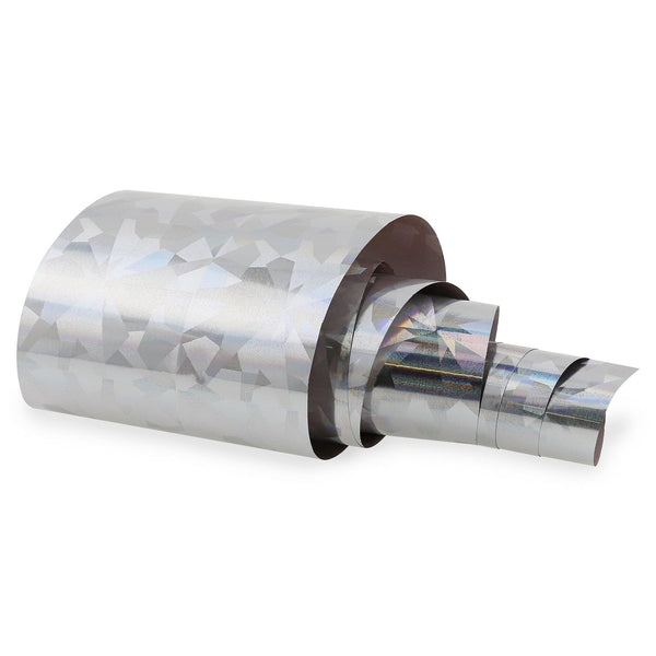 NF-009 Silver Holo Geometric - Transfer Foil Strip