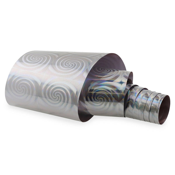 NF-021 Silver Holo Swirl - Bande de feuille de transfert