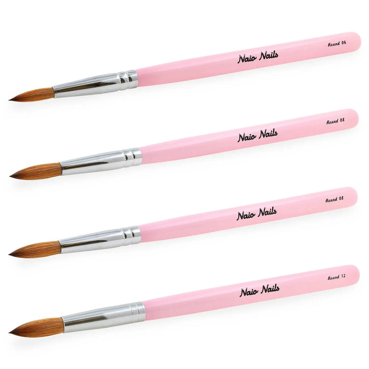 Kolinsky Acrylic Brush - Round -Size 12   Naio Nails