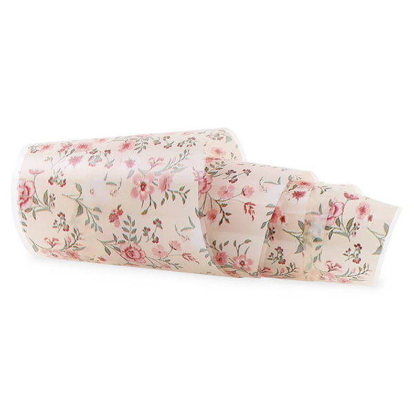 NF-048 Zachte Roze Bloemen - Transferfolie Strip