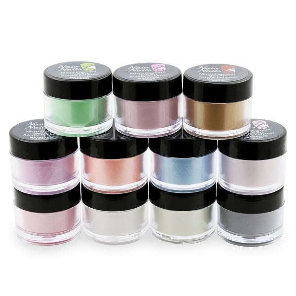 Metallische Acrylpoeder Collectie - Set van 11