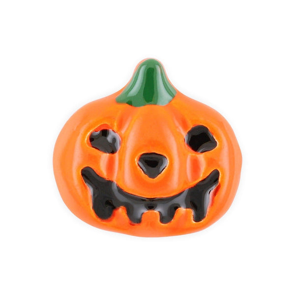 Pot de 4 Charms Halloween Citrouille Orange Jack o'lantern