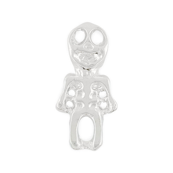 Pot de 4 Charms Halloween Squelette Argent