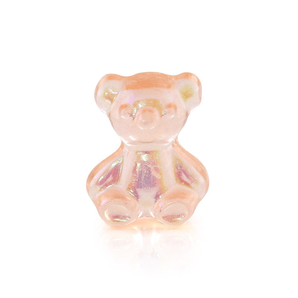 Pot met 5 Charms - Oranje Teddybear