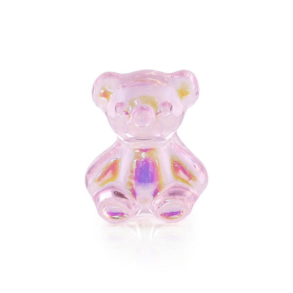 Pot van 5 Charms - Babyroze Teddybeer