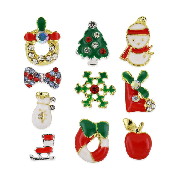 Pot de 10 Breloques - Assortiment Noël - 001 