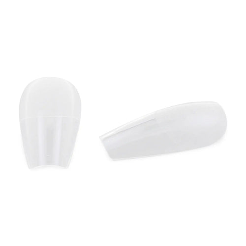 Consejos de Uñas Transparentes Ballerina de Cobertura Completa - 360 Consejos