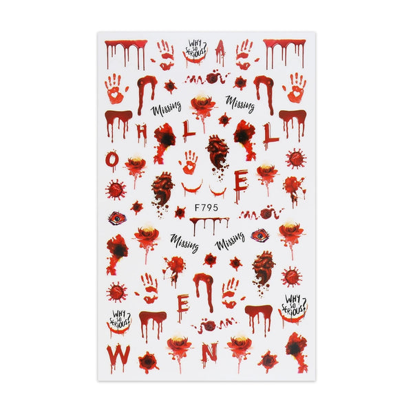 Halloween Stickers - Wonden en Handafdrukken