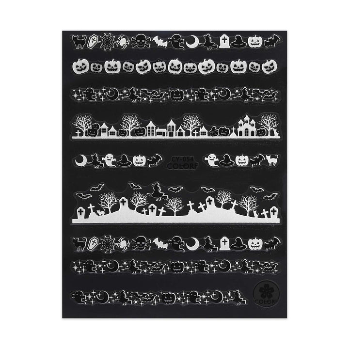 Glow in the Dark Halloween Stickers - Spooky Landscapes