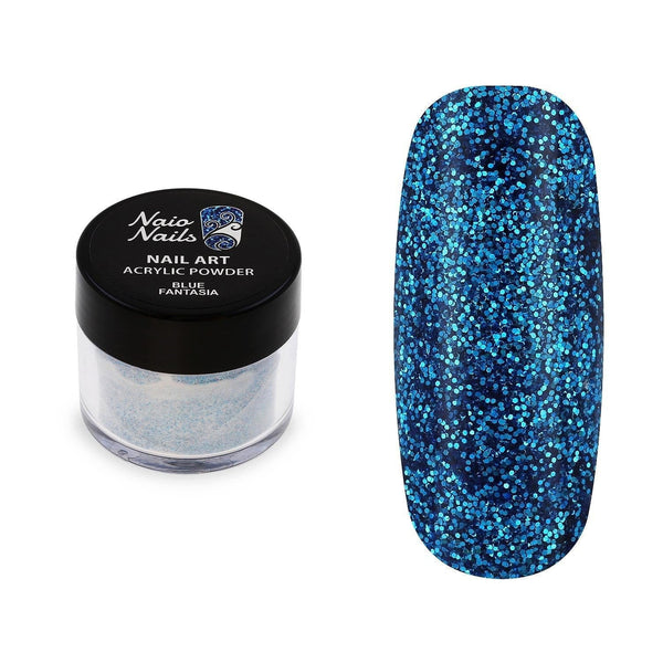 Blue Fantasia Glitter Acrylic Powder - 12g