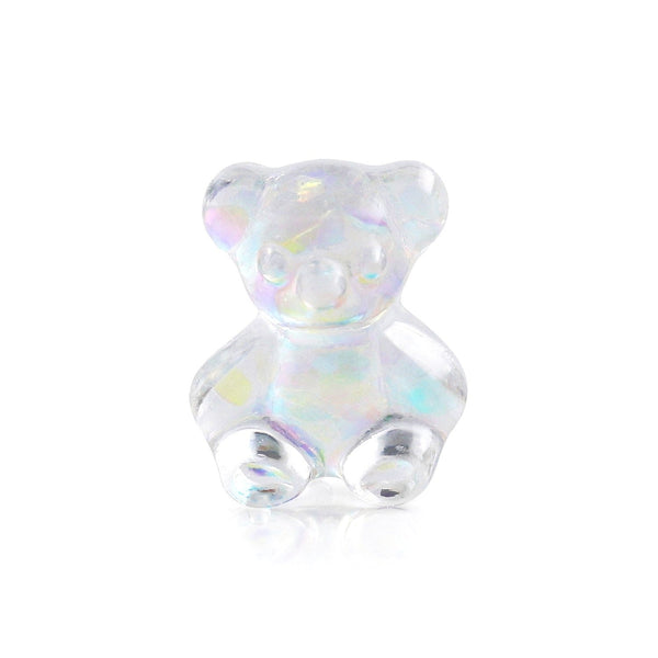 Pot van 5 Charms - Iriserende Glitters Teddybear