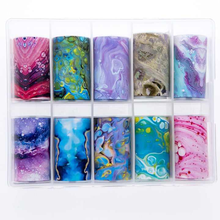 TFS-147 Vibrant Oil & Marble Set of Foils