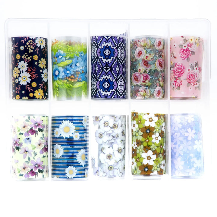TFS-1 Selection of Floral and Geo Patterns   Naio Nails