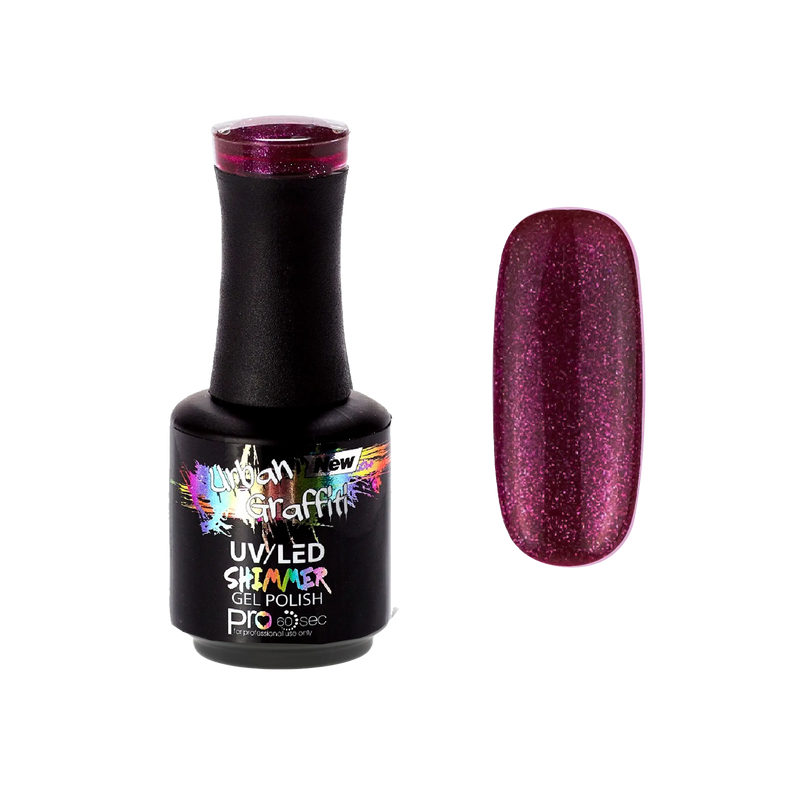 Cerise Noire - UGGP-A0407 Vernis Gel Graffiti Urbain 15ml