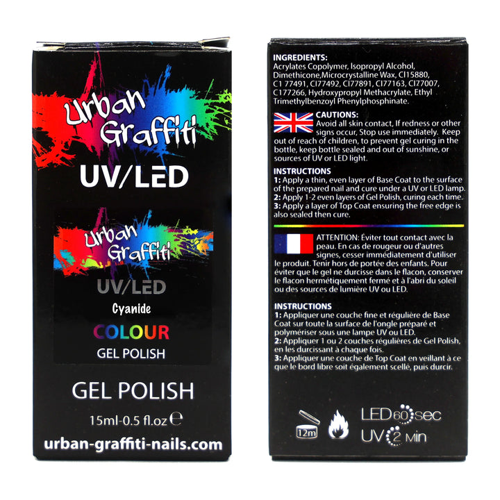 Cyanide - UGGP-A0548 Urban Graffiti Gel Polish 15ml   Naio Nails