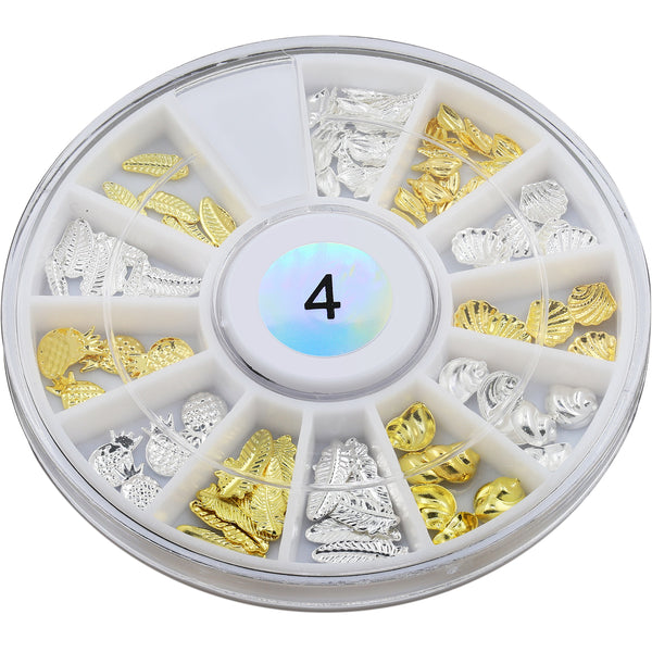 Metallic Nail Art Decals - Gold & Silver Holiday