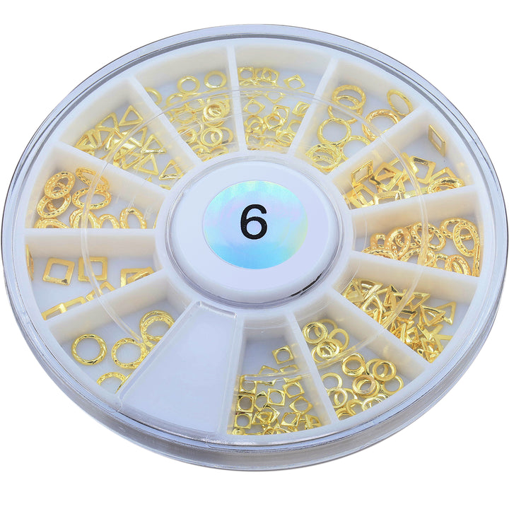 Metallic Nail Art Decals - Small Frames