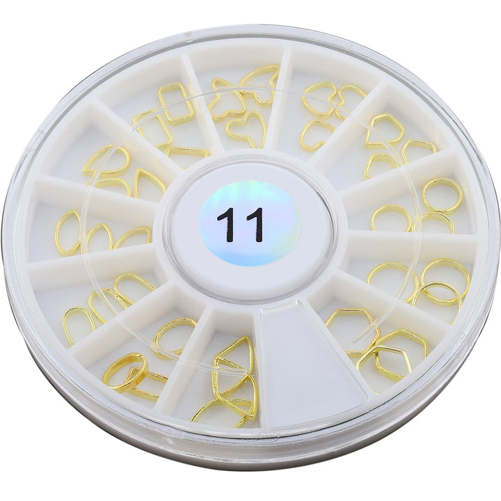 Metallic Nail Art Decals - Gold Bands