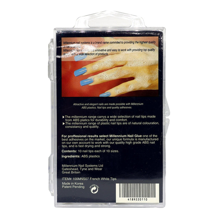 Millennium French White Tips (100 Nails)