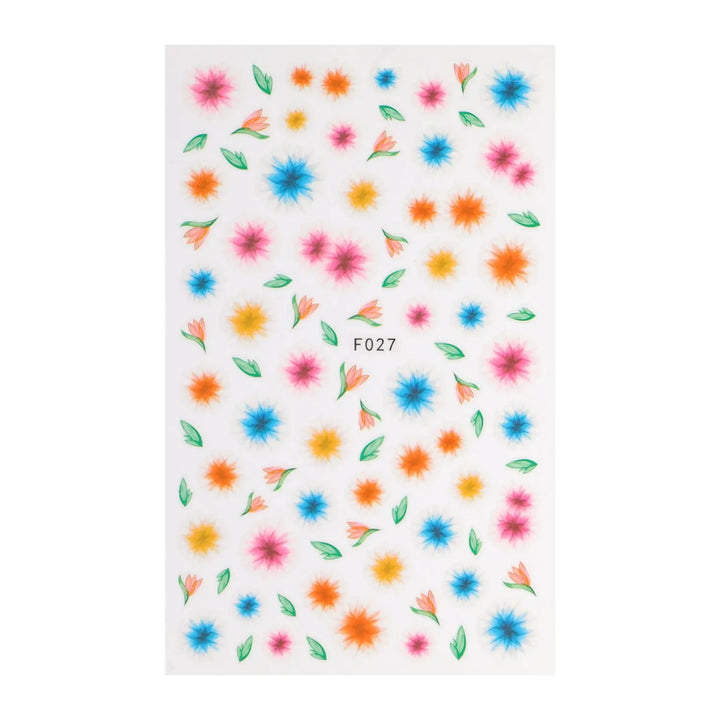 Vibrant Flower Nail Art Stickers   Naio Nails