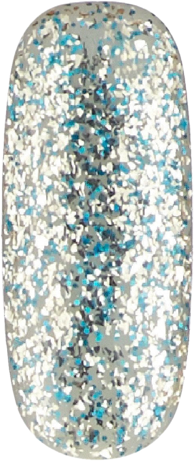 Vernis Gel Paillettes Bleu et Argent Urban Graffiti UGGP-A0912 Winter Waterfall 15ml