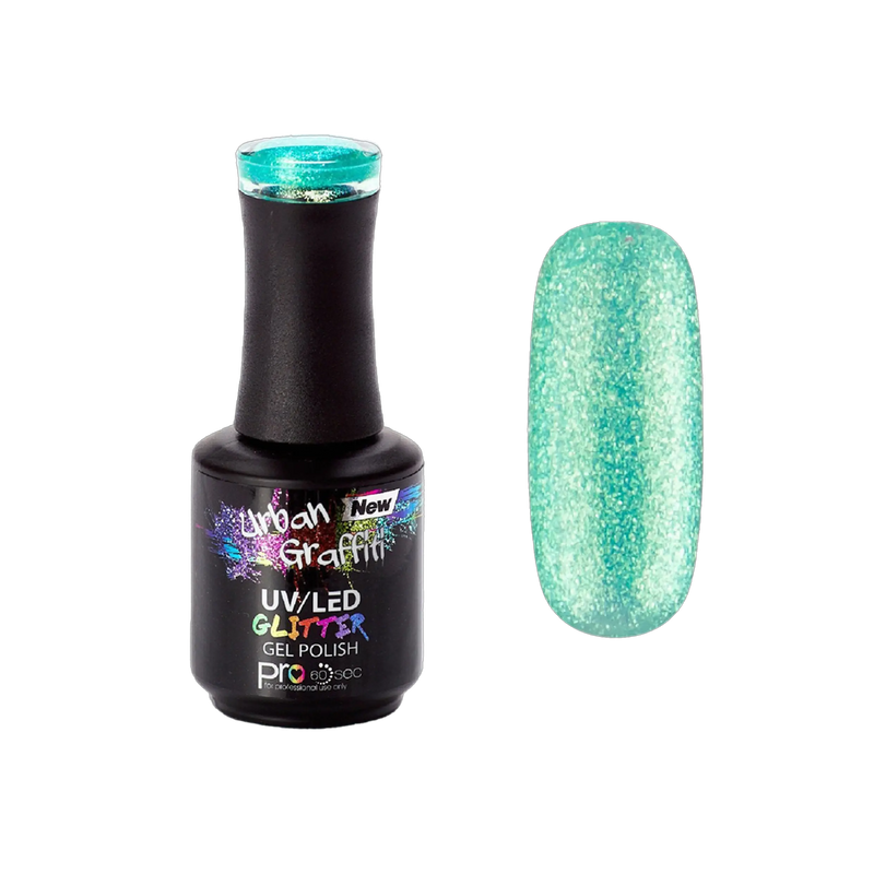 Écailles de Sirène - UGGP-A0920 Graffiti Urbain - Gel Vernis Vert Océan 15ml
