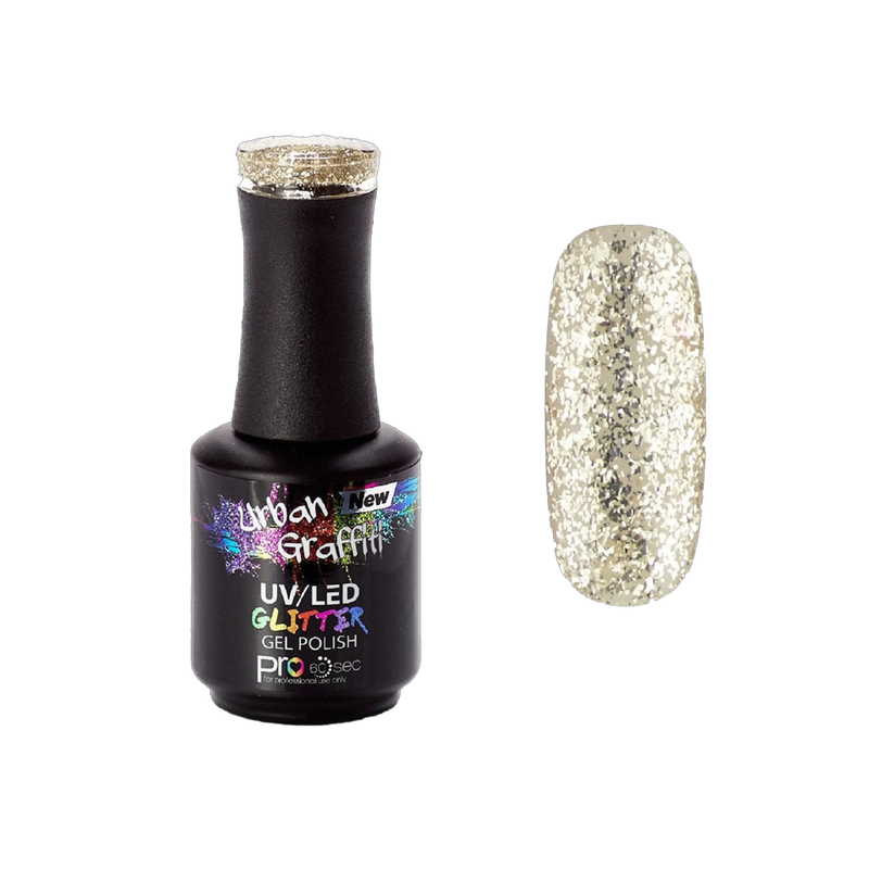 Midas Touch - UGGP-A0914 Vernis Gel Pailleté Or Graffiti Urbain 15ml