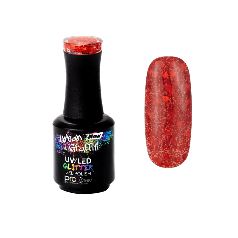 Rockstar Red - UGGP-XS010 Vernis Gel Graffiti Urbain 15ml